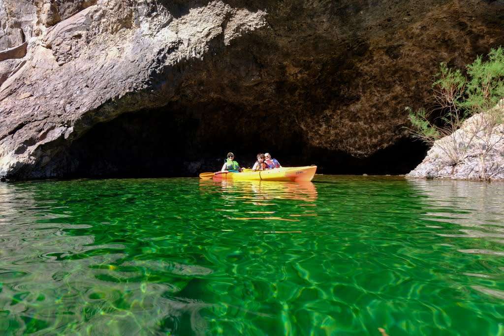 Exploring the Enchanting Emerald Cave Near Las Vegas 2 Veteran Kayaks Emerald Cove AZ
